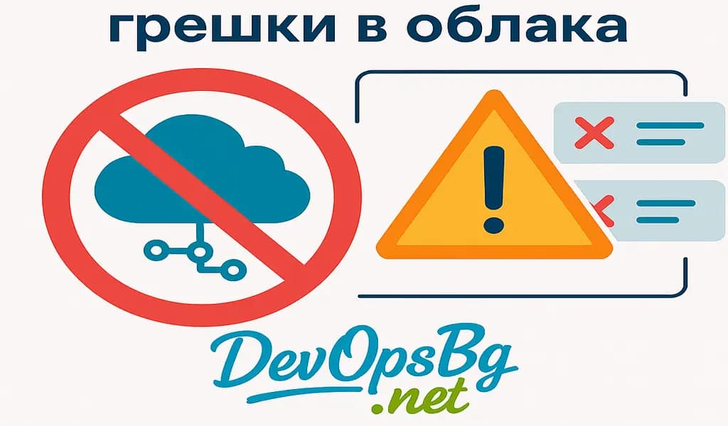 DevOps анти-шаблони: Съвети за избягване на грешки в облака